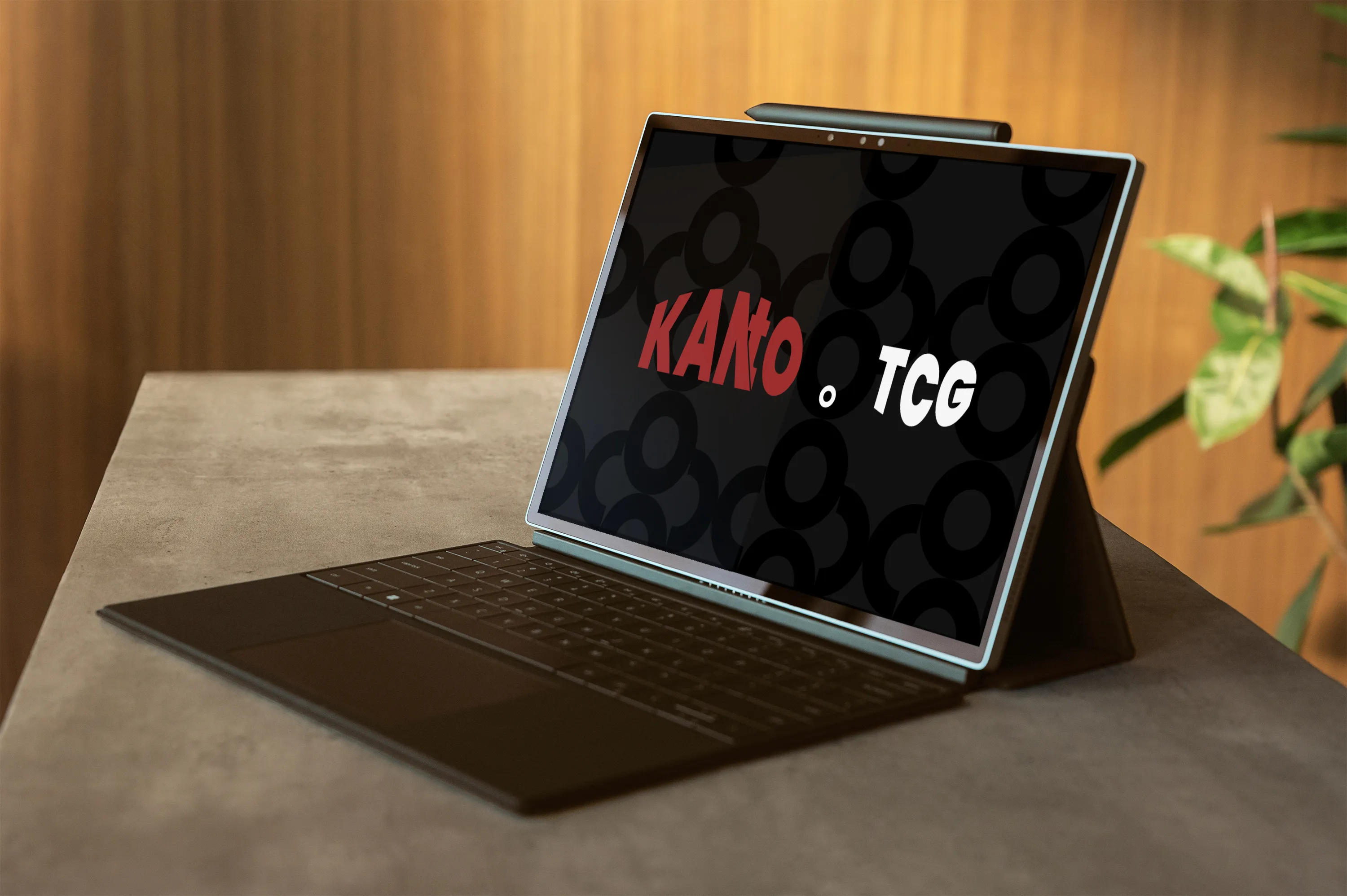 Aplicación de KANTO TCG en un portátil