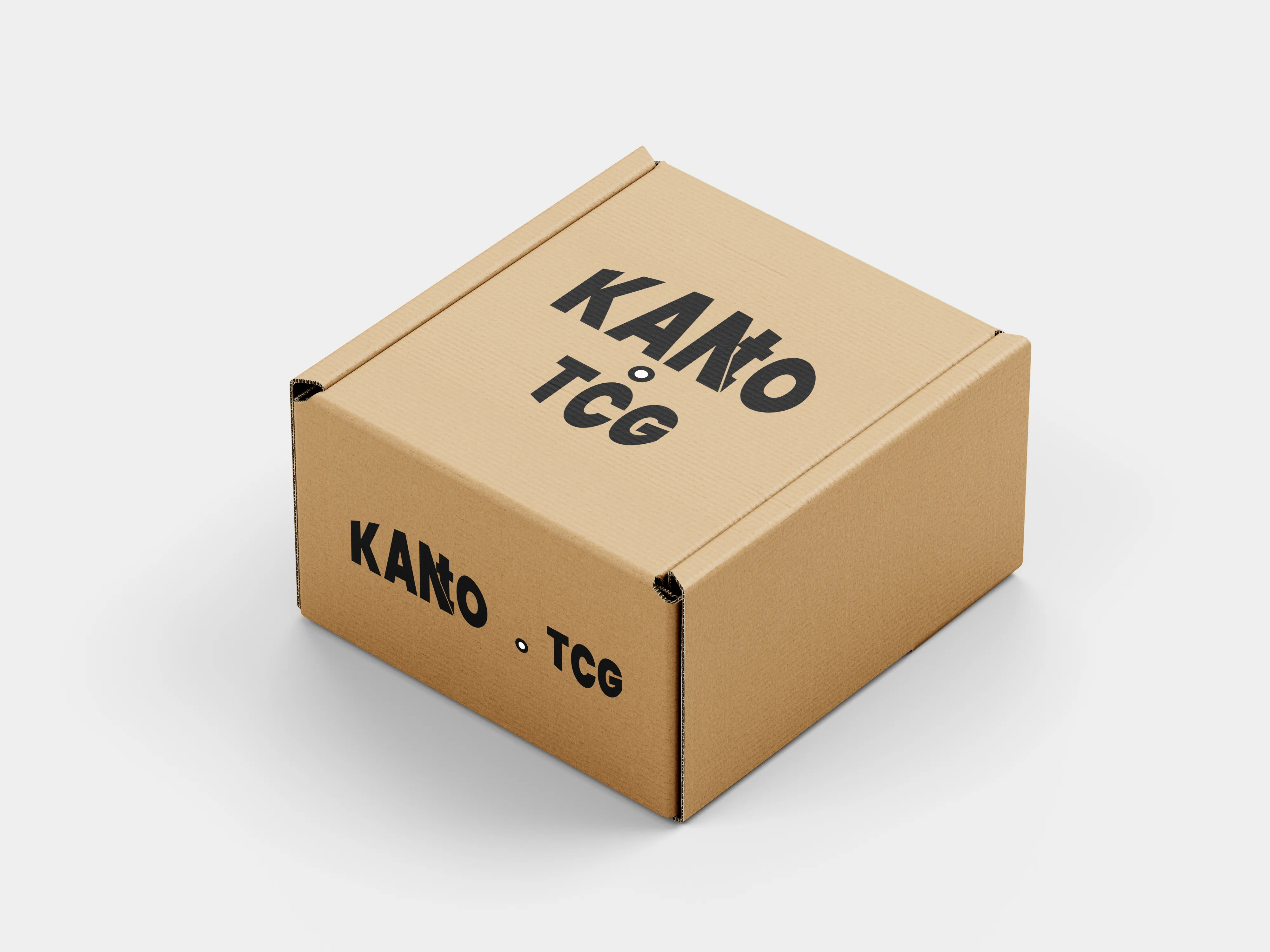 Caja de packaging con patrón de KANTO TCG