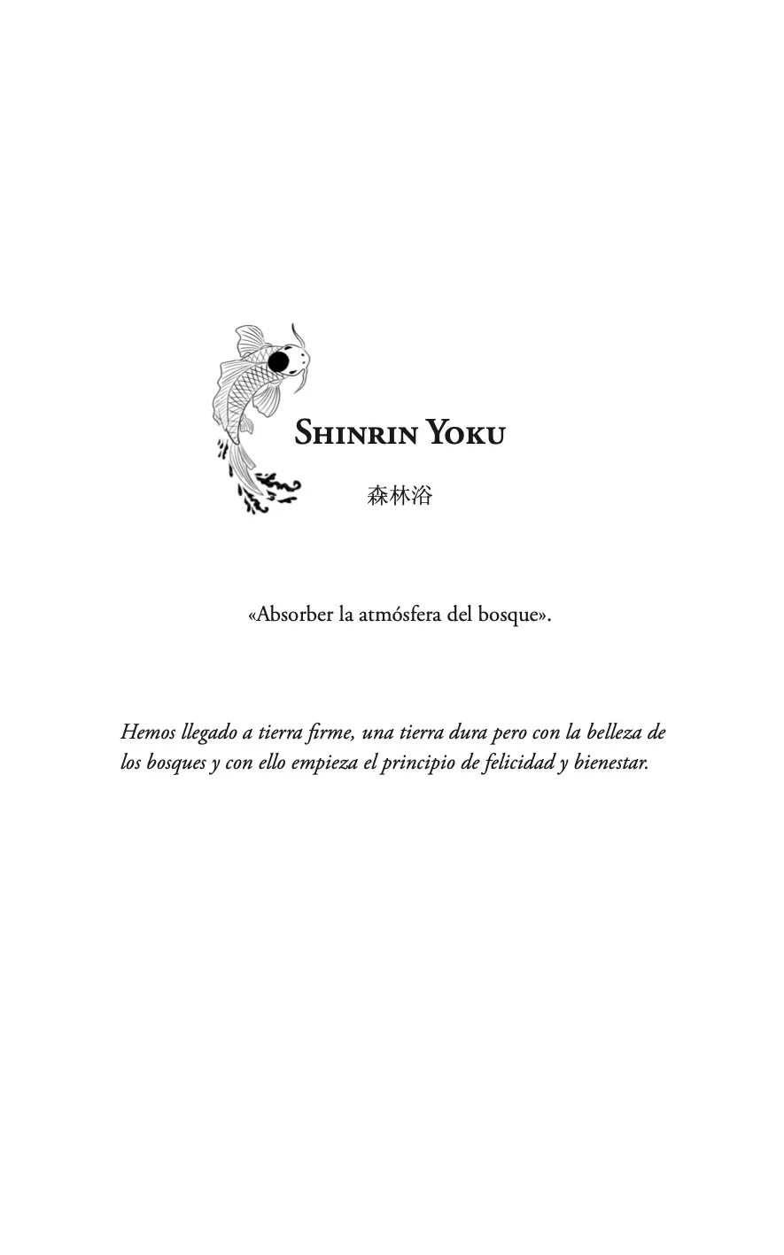 Página ilustrada Shinrin-yoku